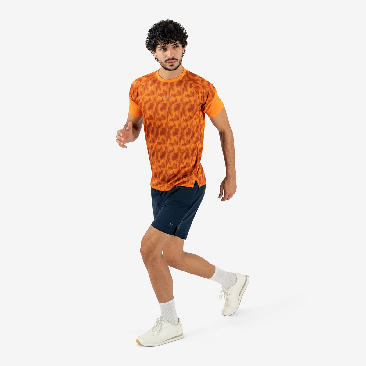 Core Matrix Raglan Tee — Orange