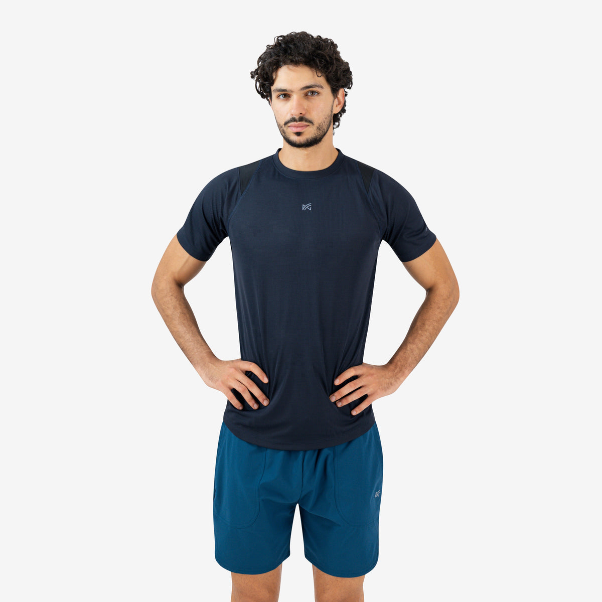 Raglan Short Sleeve T-Shirt — Navy Blue