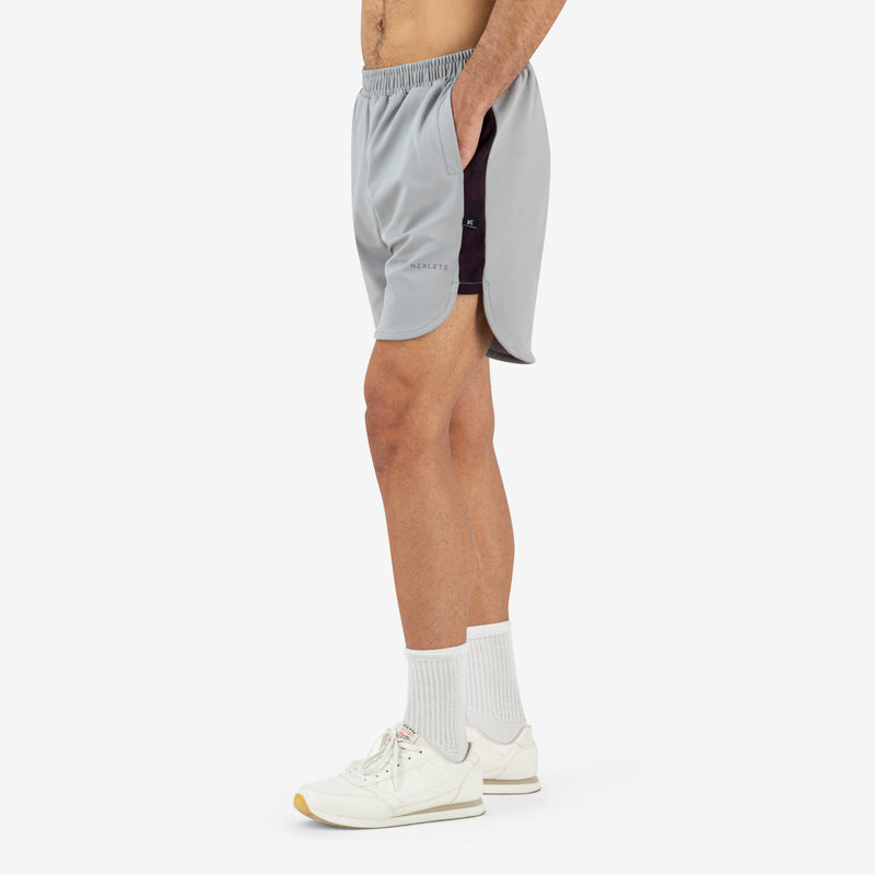 Kinetic 4-Way Stretch Shorts — Light Grey
