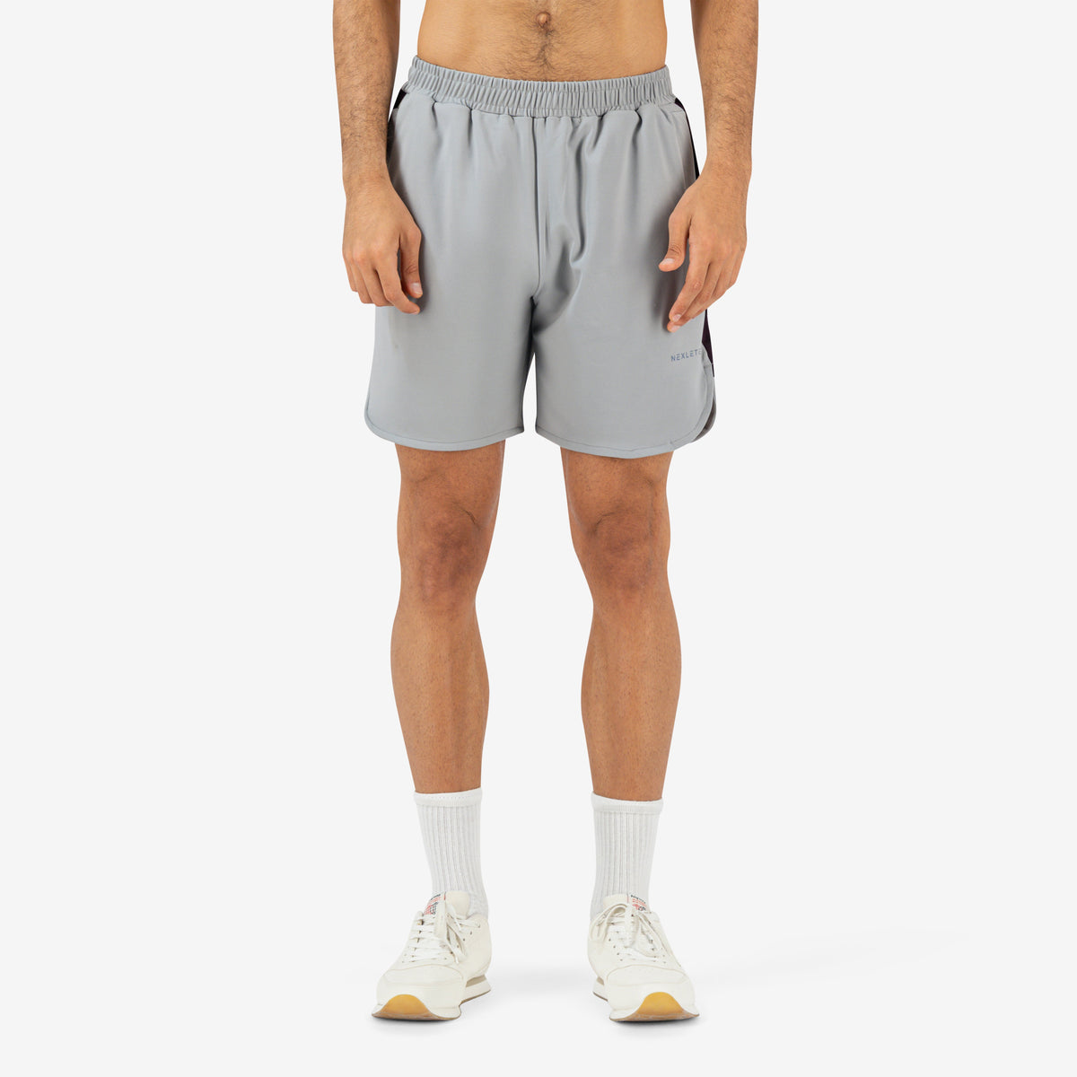 Kinetic 4-Way Stretch Shorts — Light Grey