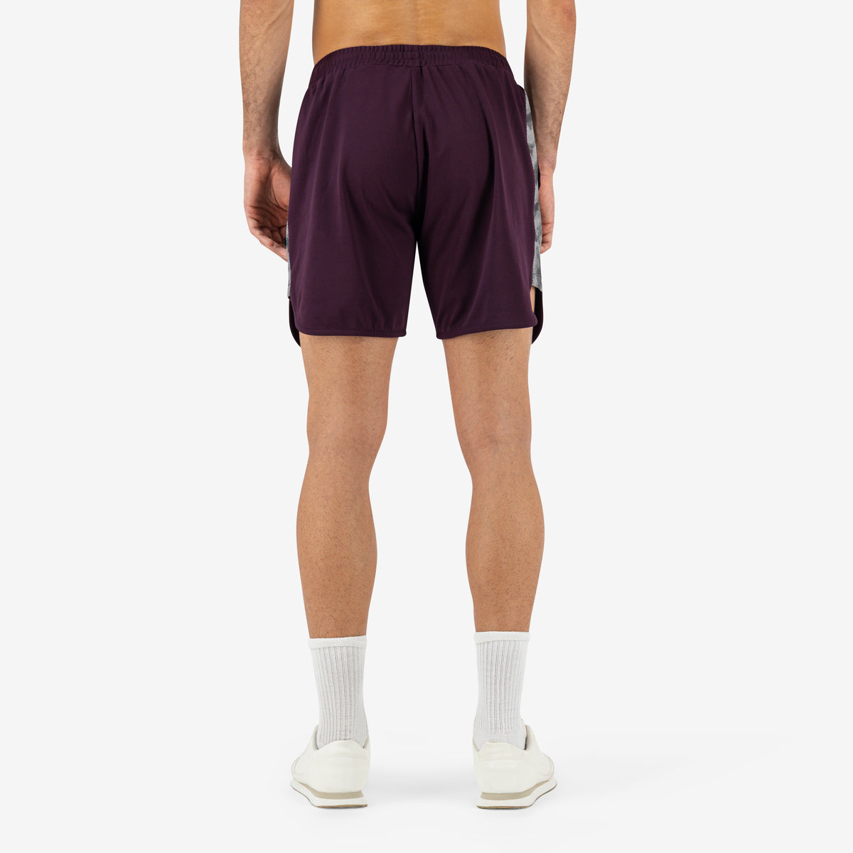 Kinetic 4-Way Stretch Shorts — Burgundy