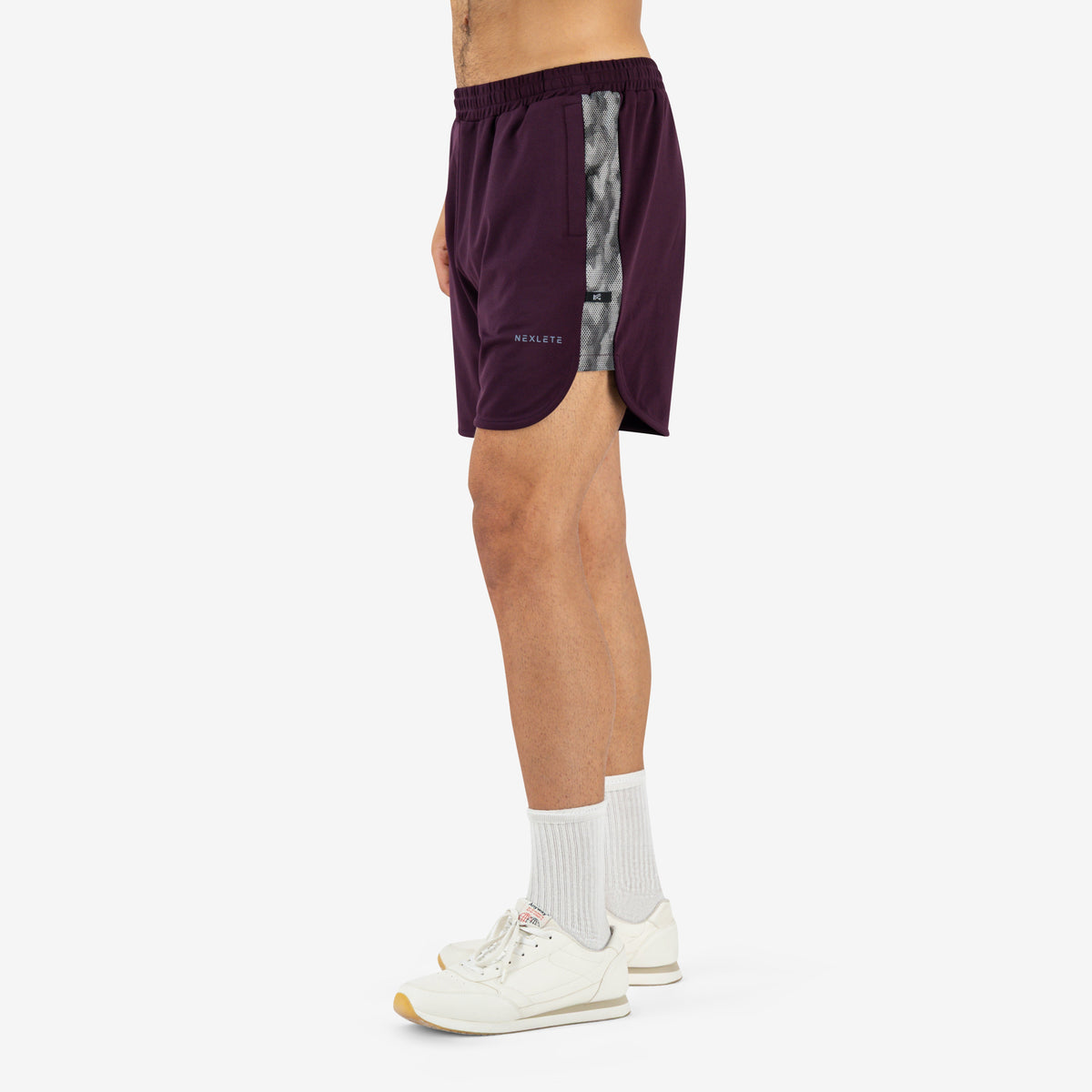 Kinetic 4-Way Stretch Shorts — Burgundy