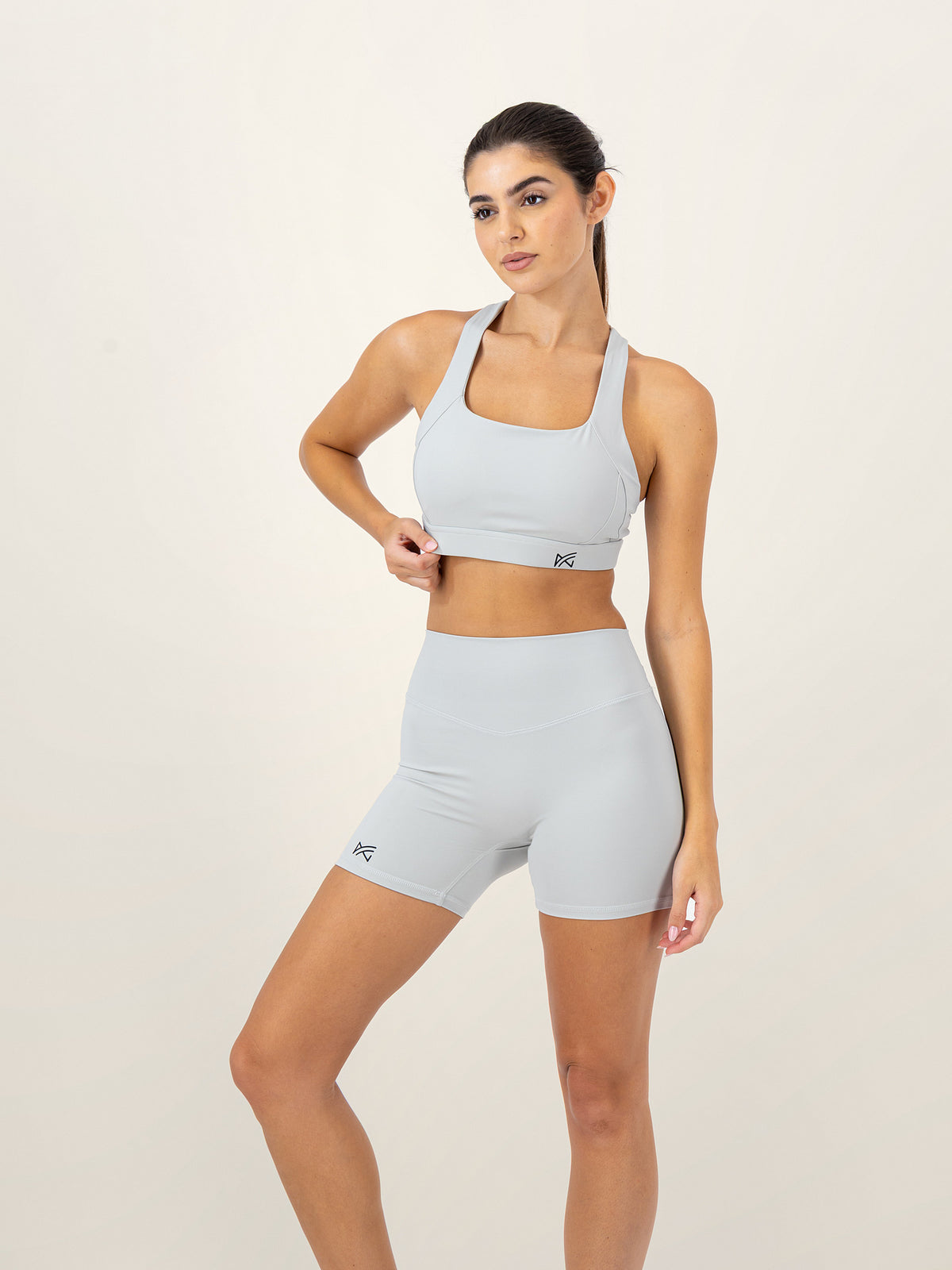 Elevate Sculpt Biker Short Set — Ice Grey