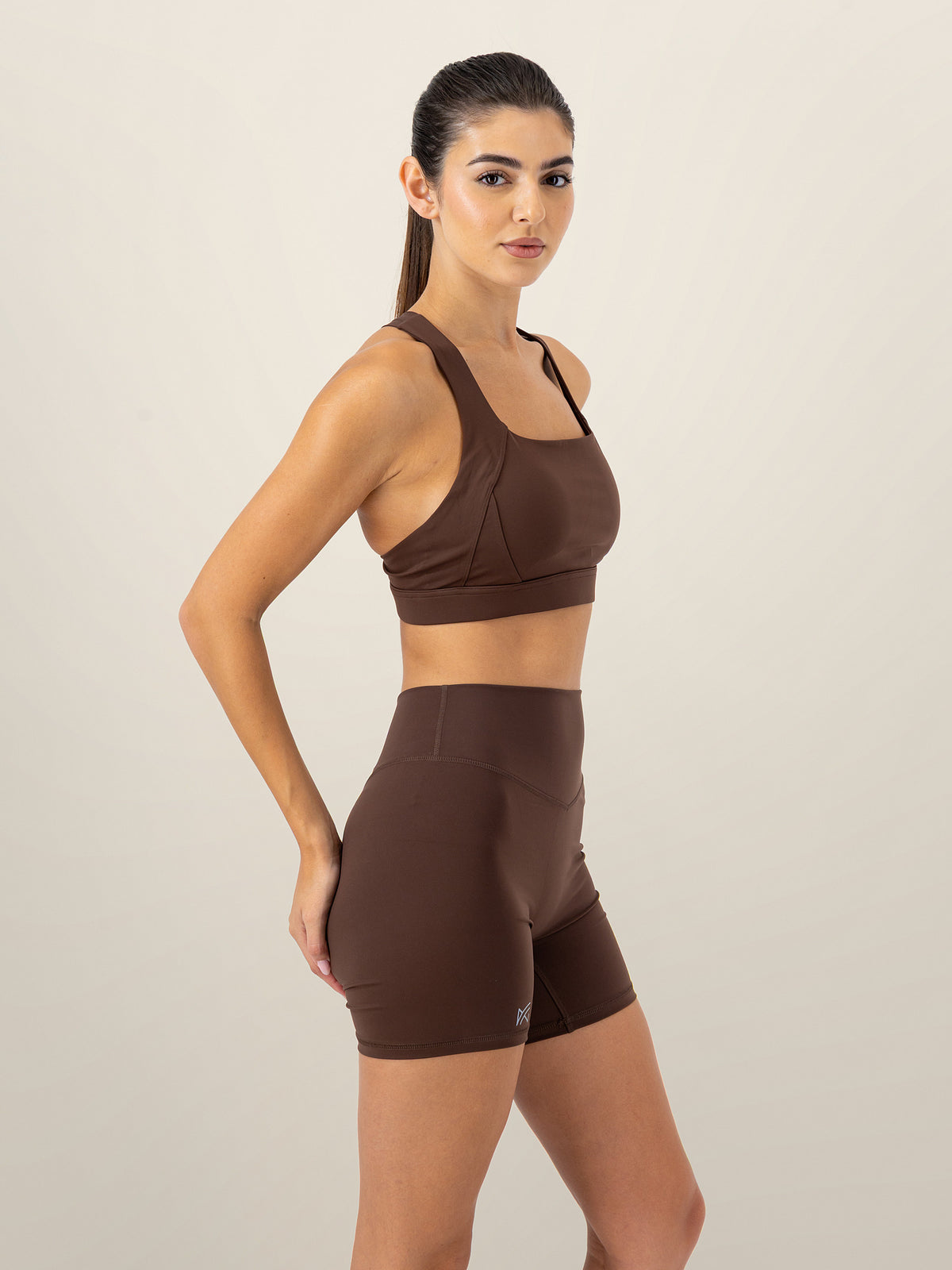 Elevate Sculpt Biker Short Set — Mocha