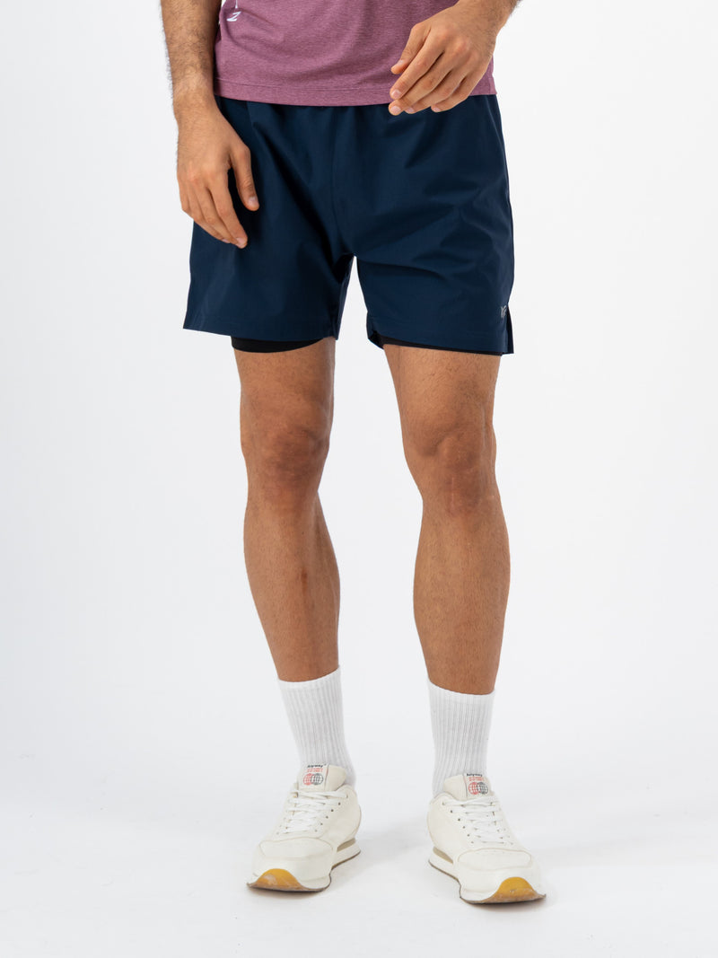 Synergy 2-in-1 Training Shorts — Navy Blue