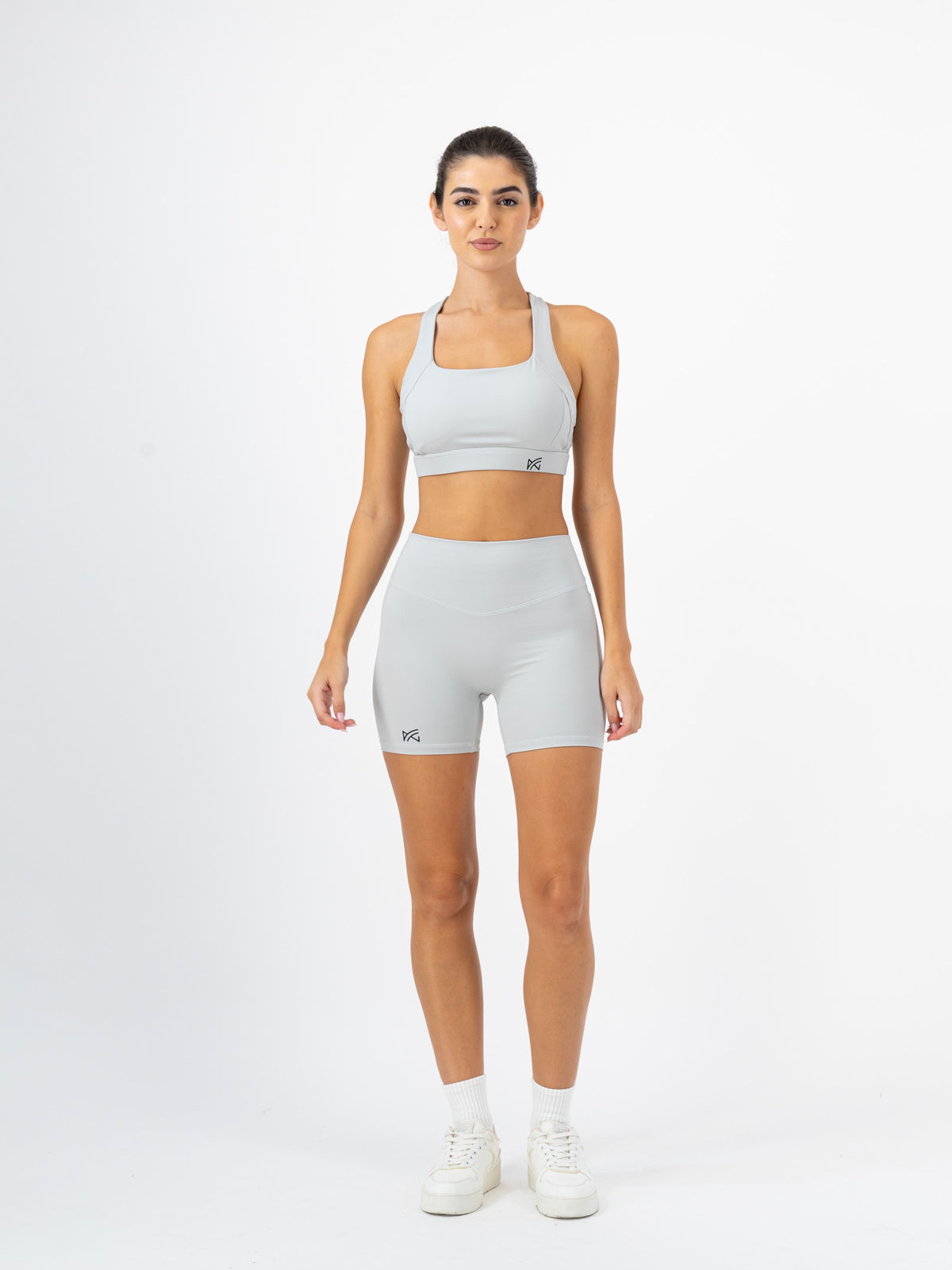Elevate Sculpt Biker Short Set — Ice Grey