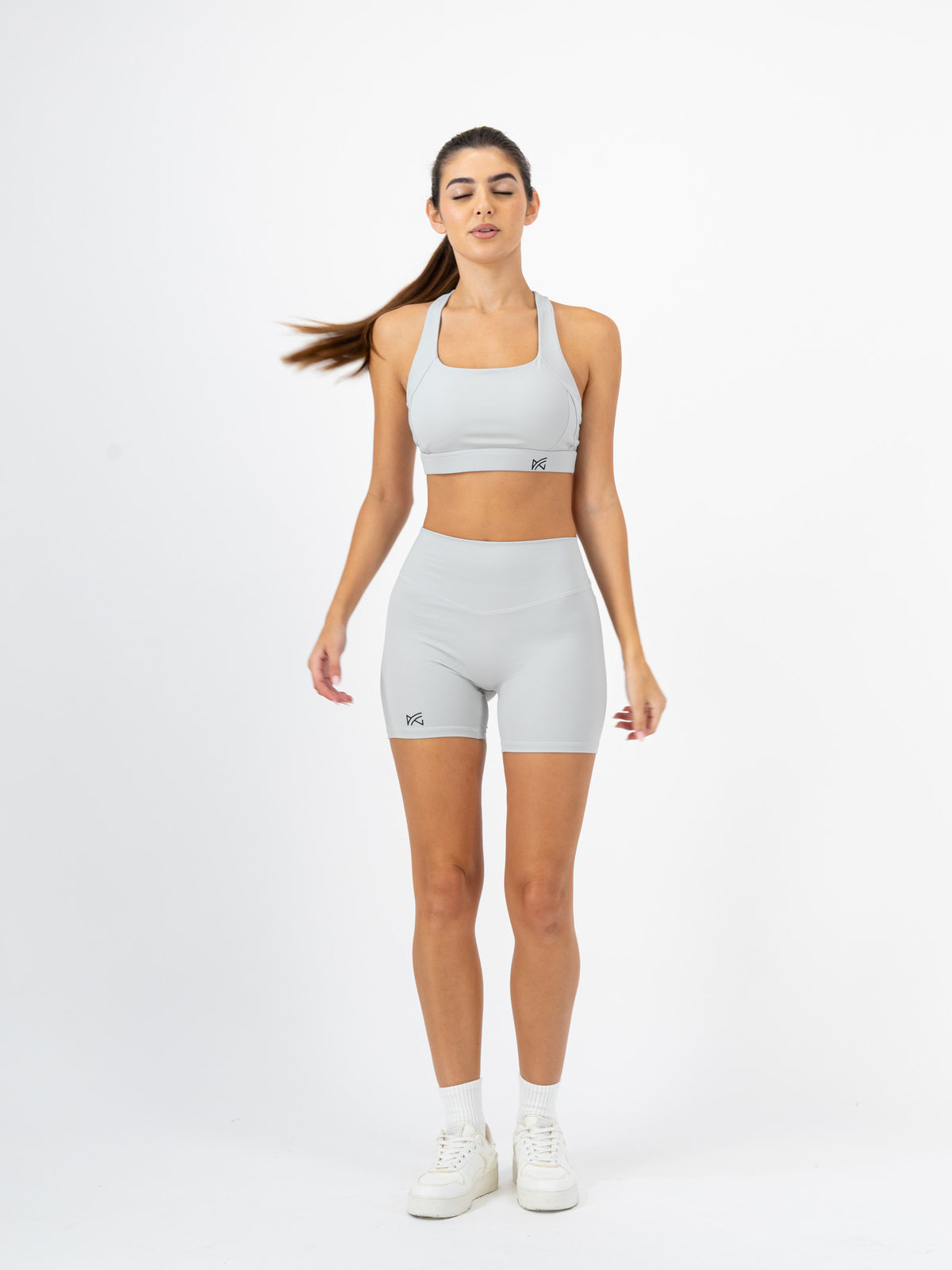 Elevate Sculpt Biker Short Set — Ice Grey