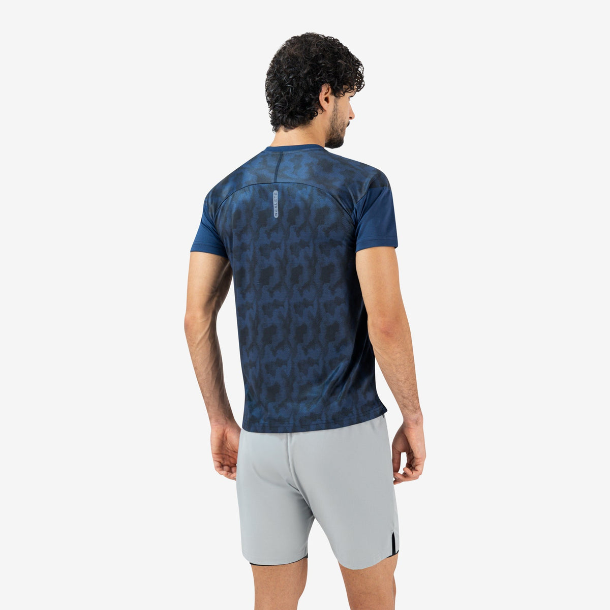 Core Matrix Raglan Tee — Navy Blue