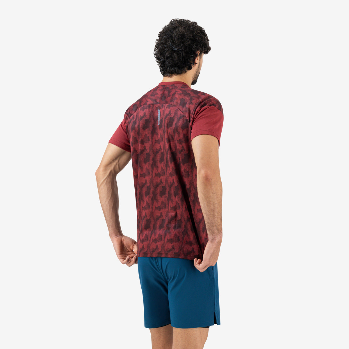 Core Matrix Raglan Tee — Burgundy
