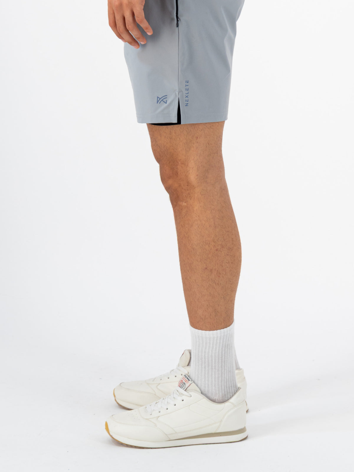Synergy 2-in-1 Training Shorts — Light Grey