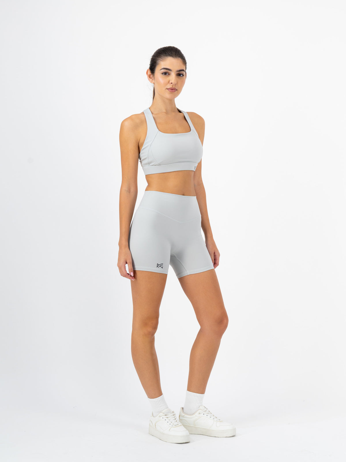 Elevate Sculpt Biker Short Set — Ice Grey