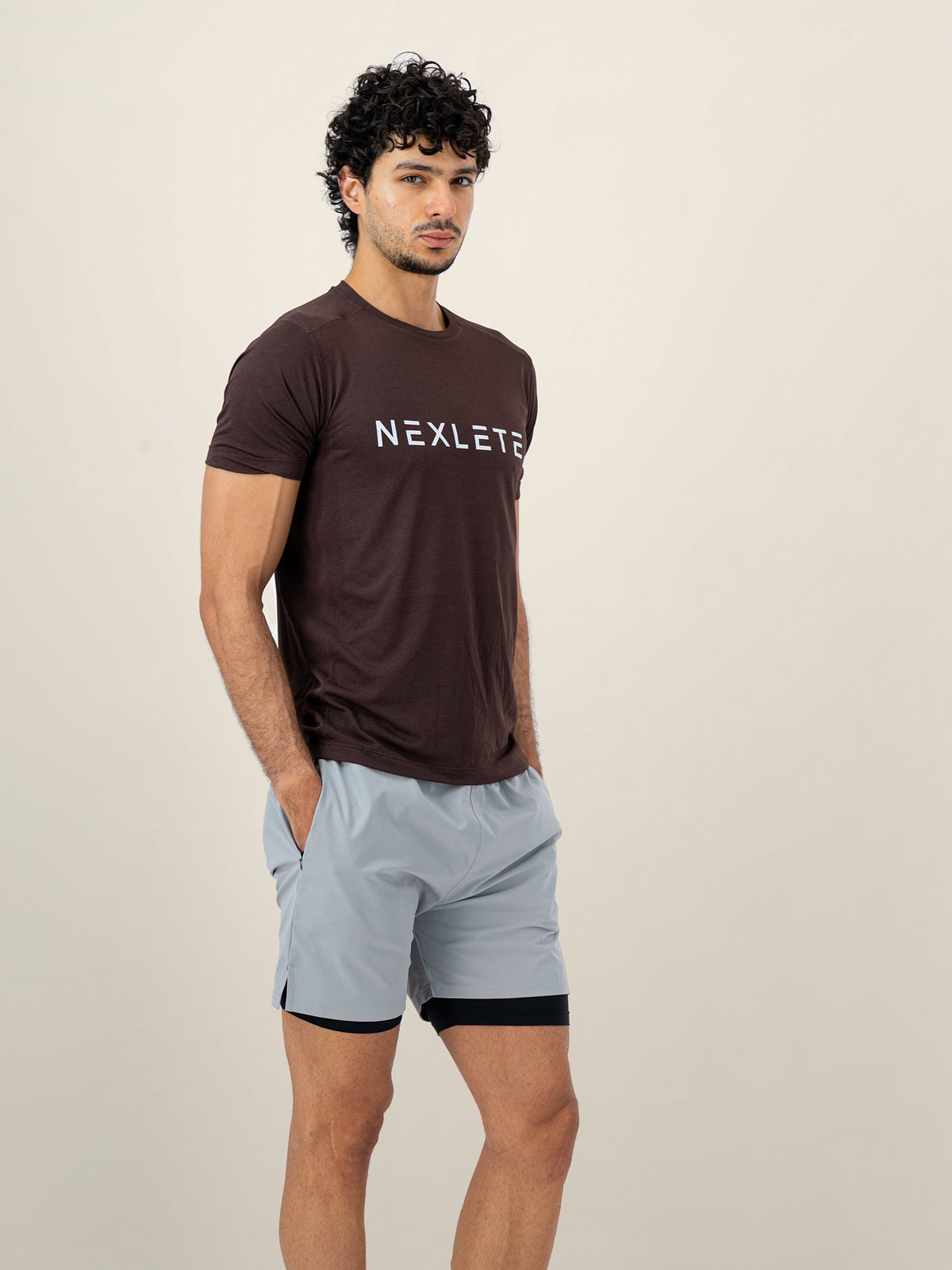 Synergy 2-in-1 Training Shorts — Light Grey