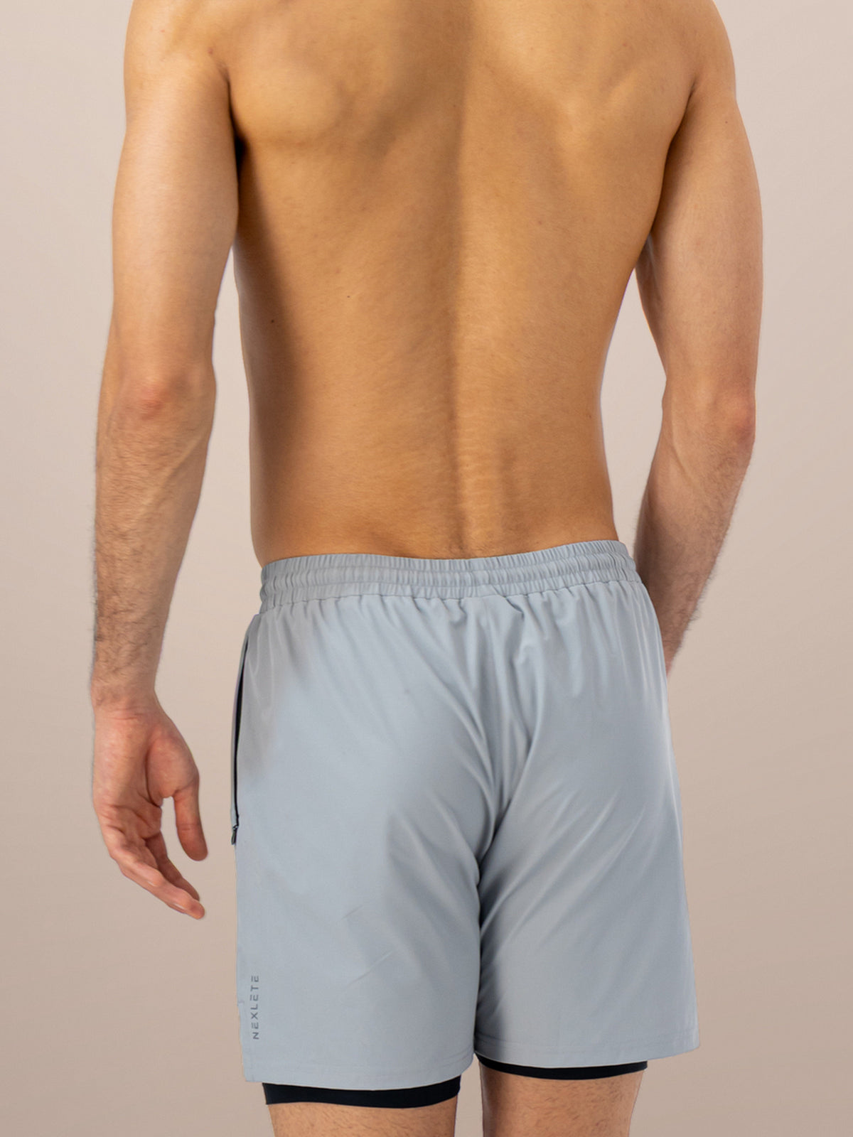 Synergy 2-in-1 Training Shorts — Light Grey